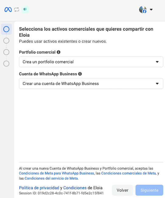 Selecciona tus activos comerciales